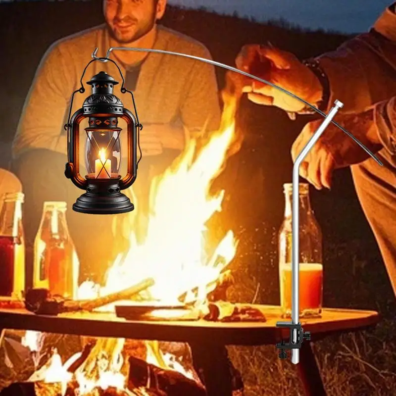 

Portable hiking Light Stand Stainless Steel Arc Pole For Garden Lighting Universal Mounting Bracket For LED Lamps