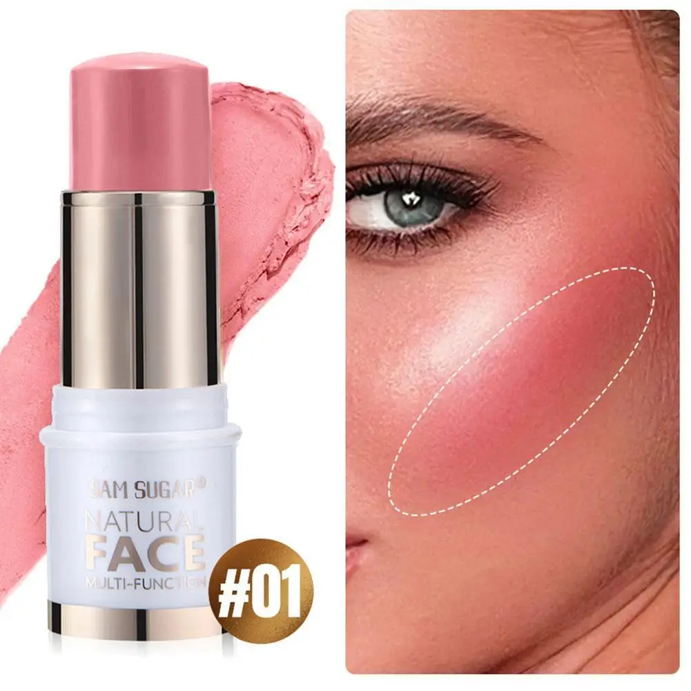 Highlighter Stick Brightening Skin Tone Contouring Natural Stereo Concealer Blush Multi-Purpose Stick Facial Makeup