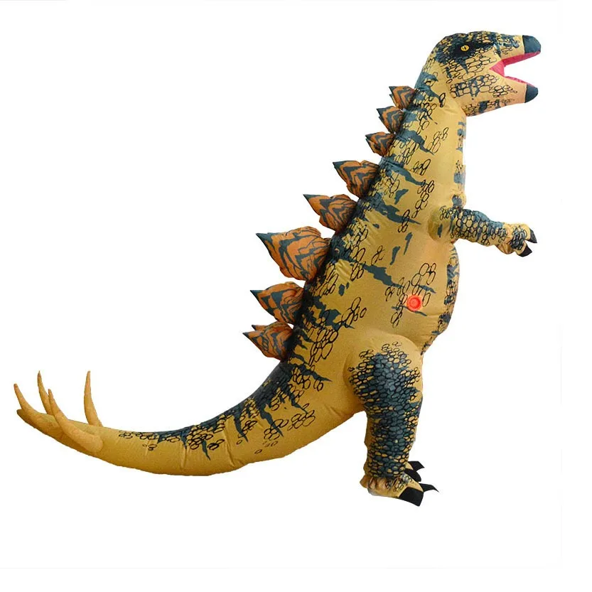 Dmuchany kostium dinozaura dla dorosłych na Halloween, rozmiar 150-190 cm, na występy sceniczne, bal maskowy, cosplay, strój dinozaura.