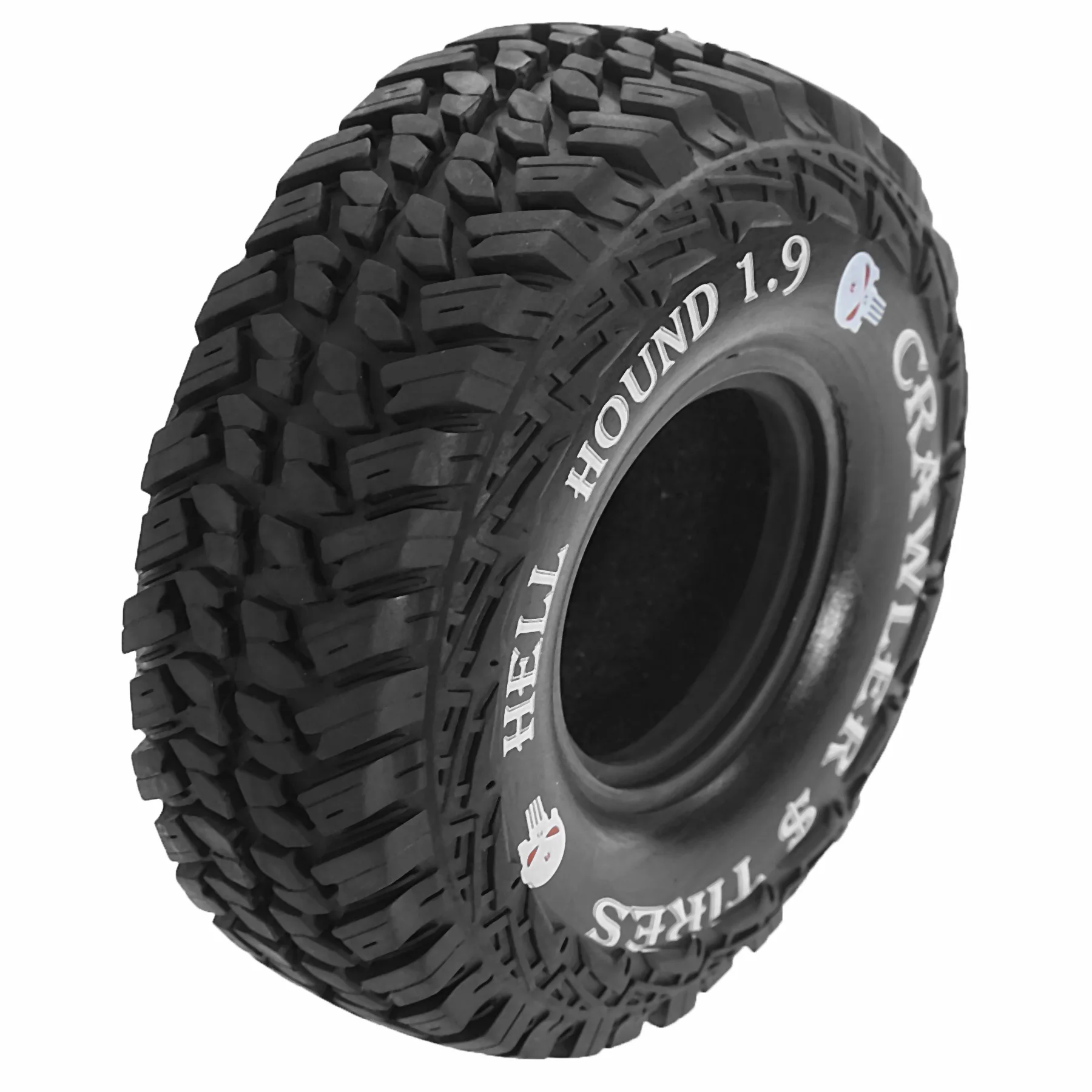 1.9 RC Tires 1/10 Rubber All Terrain Crawler Tyres For 1:10 Rock Mud Crawler Car Traxxas TRX4 Axial SCX10 II RC4WD D90 Tamiya view 5