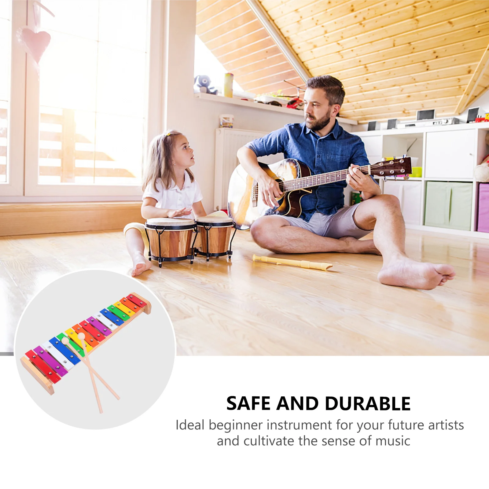 

15-Tone Aluminum For Toddlers Percussion Instrument Xylophone For Kids Educational Musical Instrument