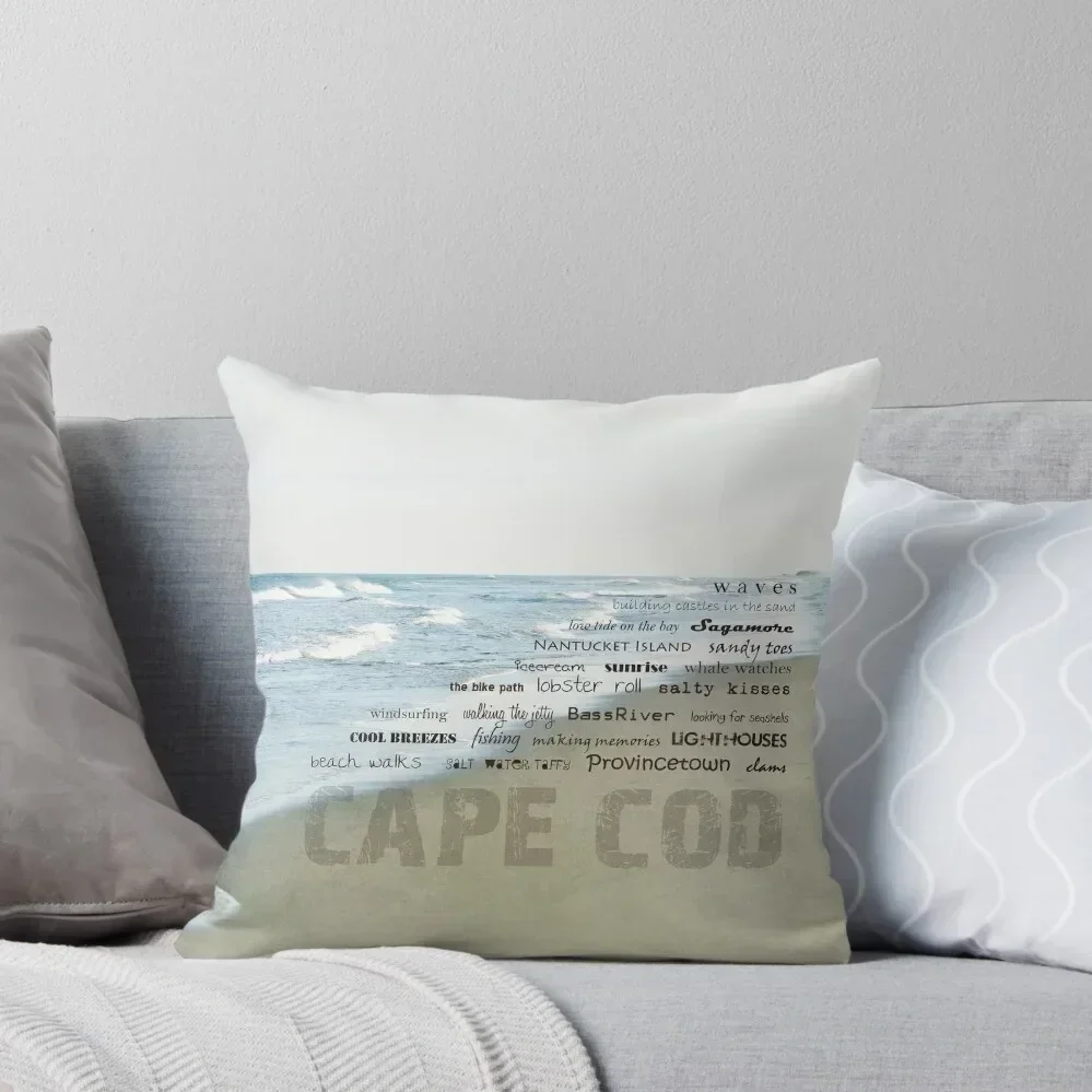 Cape Cod Memories Throw Pillow luxury home accessories Pillowcases For Pillows Covers For Sofas pillow