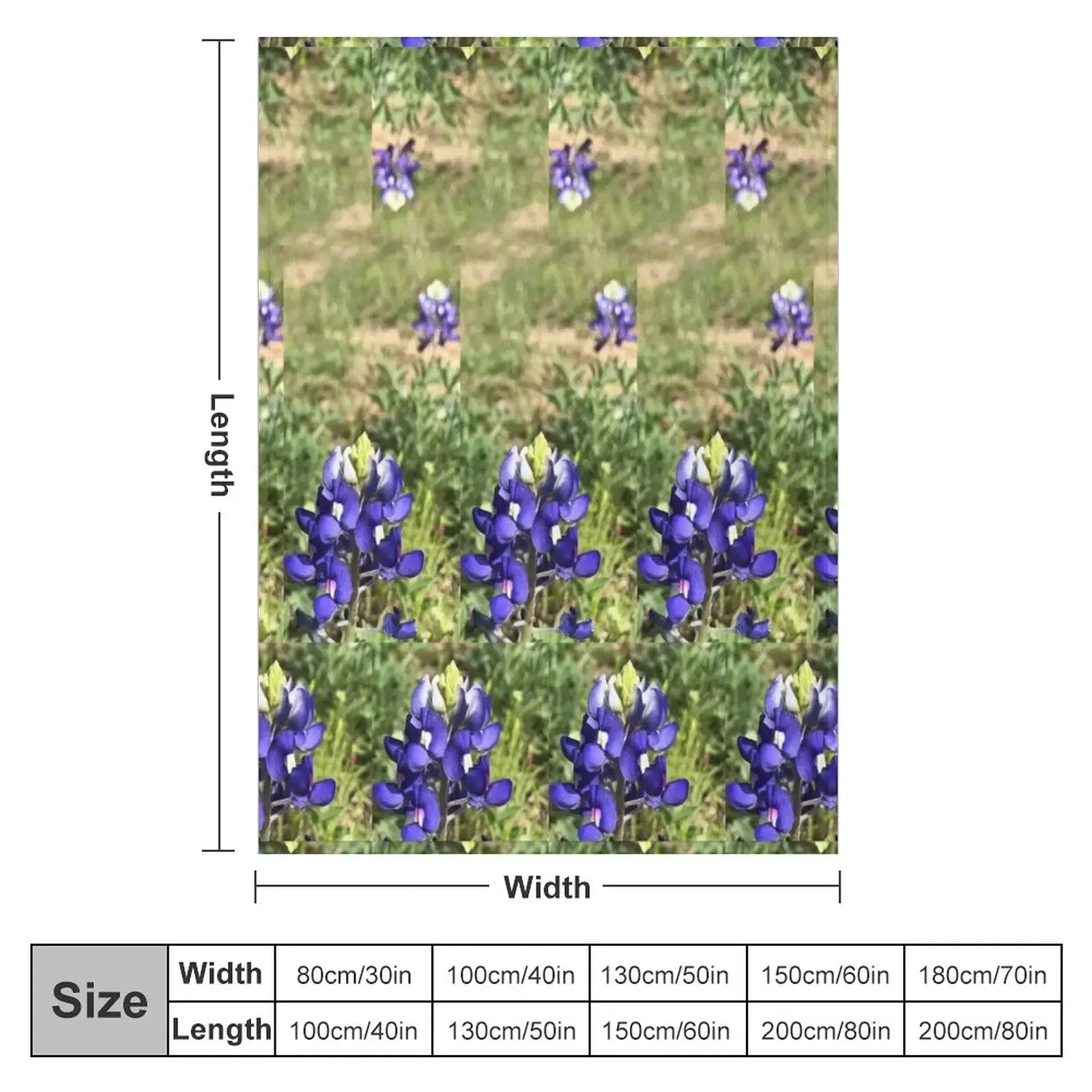 Field of Bluebonnets Throw Blanket Softest Designers Hair funny gift Blankets