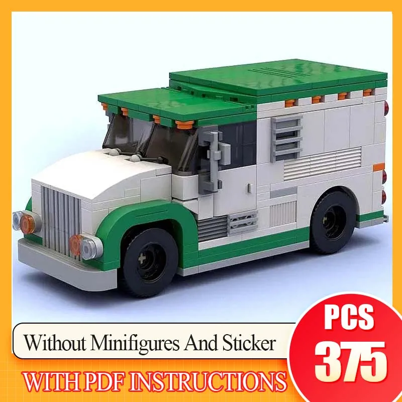 Bricks Sets Assemble Display Children's Toys Gifts Classical City Vehicles MOC Service Truck Building Blocks Model