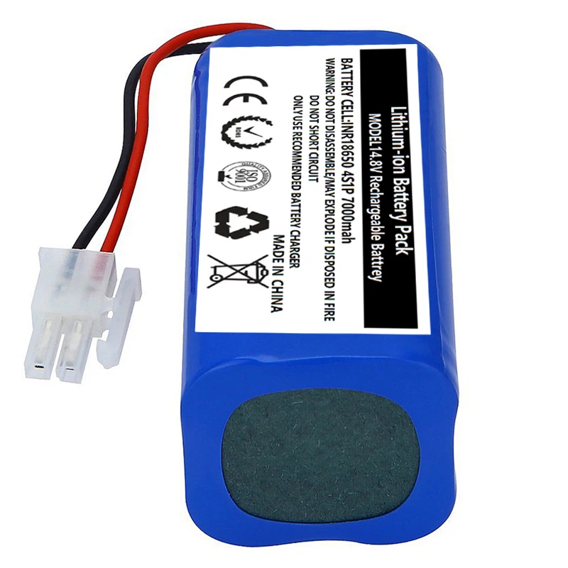 ชิ้นส่วนอะไหล่เครื่องดูดฝุ่นหุ่นยนต์3000 ~ 13000mAh 14.8V สำหรับเปลี่ยนแบตเตอรี่ให้เป็น A4s A4ของ CHUWI iLife