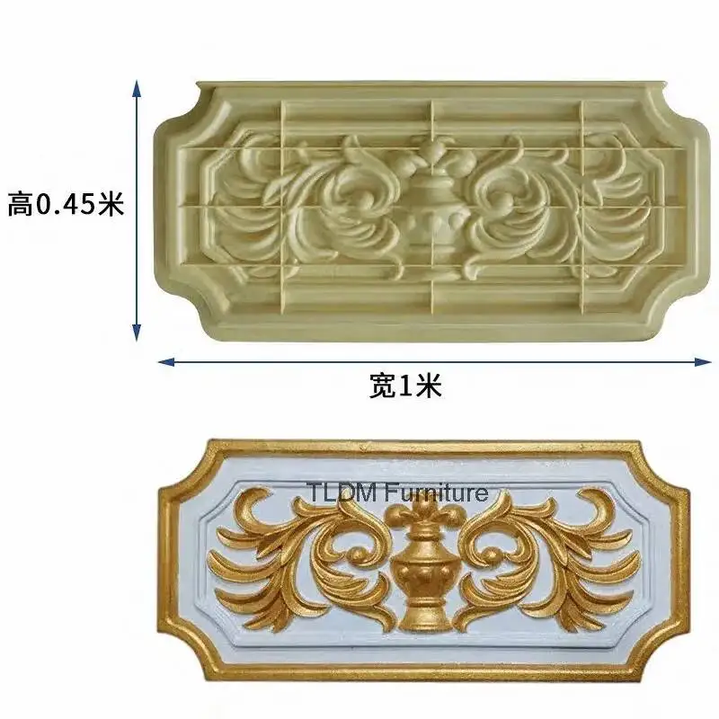 Exterior European Window Wall Decoration Flower Sticker Wall Cement Mold Villa Relief Roman Column Model Mountain Flower Mold Z