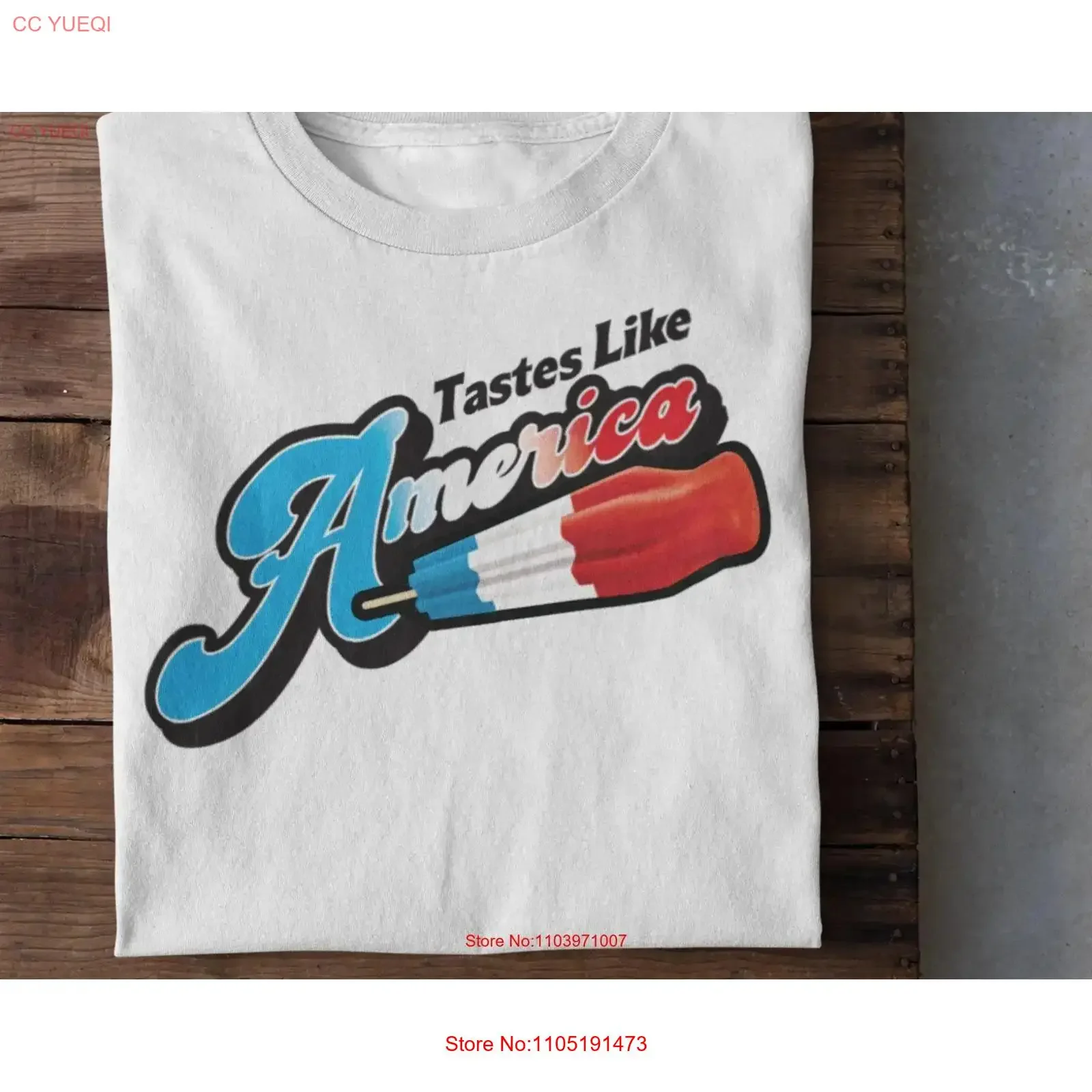 Tastes Like America divertido americano verano rojo blanco azul helado patriótico Día conmemorativo 4 de julio trabajo camiseta vintage