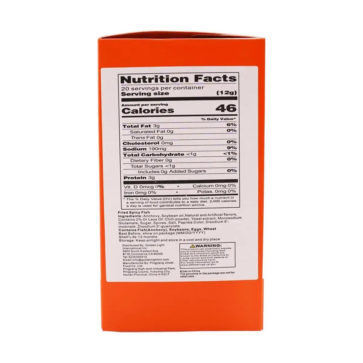 Hua Wen-Authentic Spicy Seafood Snack, 5 Pacotes, Autêntico, 20 Pacotes, 8,46 oz Cada