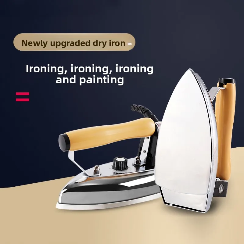 Steam Free Electric Iron Vintage Tempering Household Industrial Iron Heat Transfer Hot Painting RH229