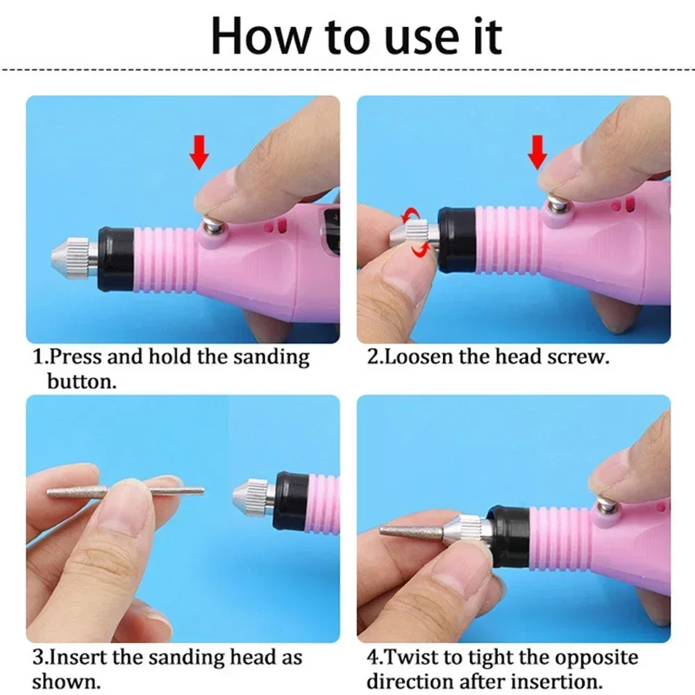 Nagelboormachine Kit Manicure Schuurvijl Pen Elektrische Nagelschuurmachine Pedicure Slijpen Polijstgereedschap Boormachine