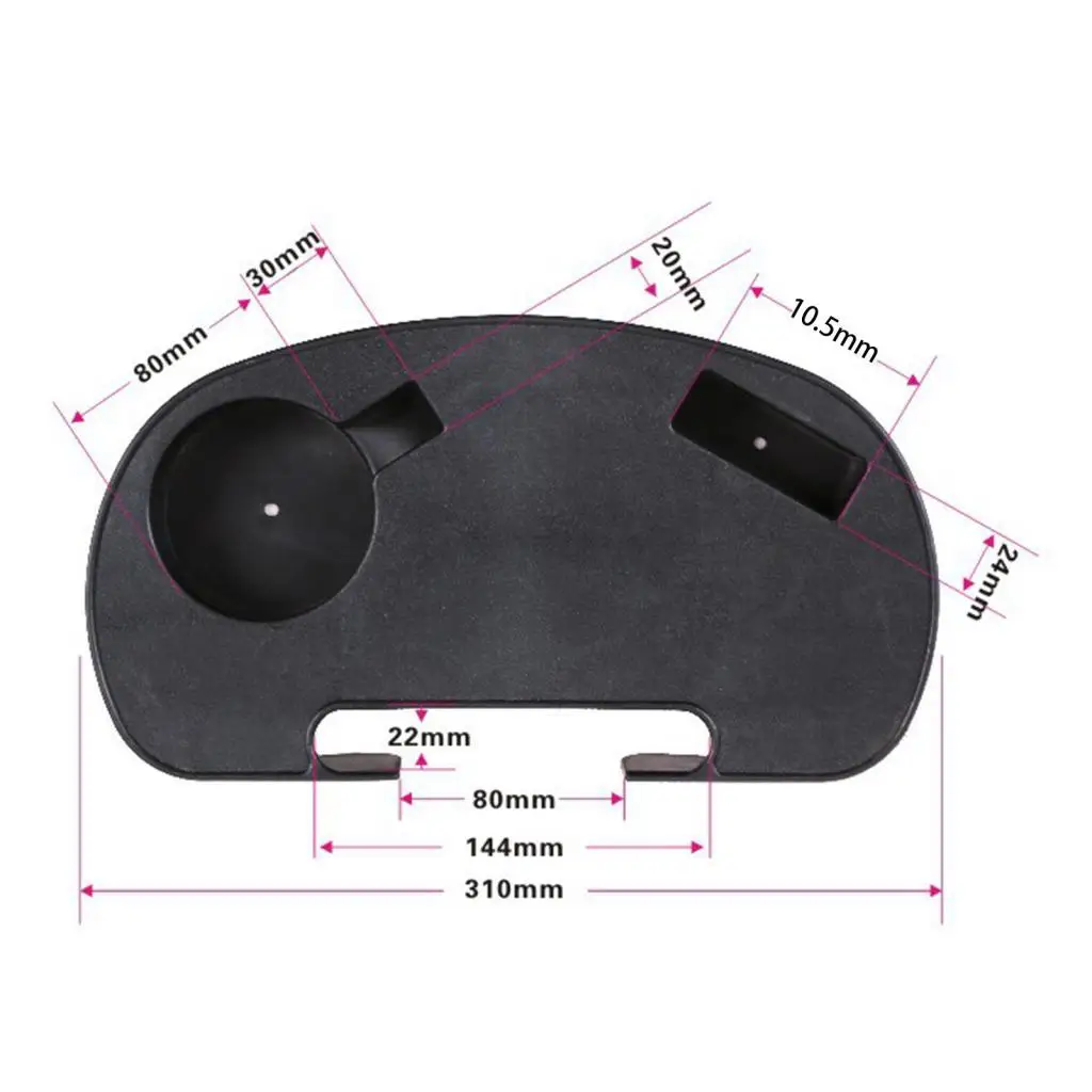 Outdoor Lounge Chair Universal Cup Holder 6 Slot Snack Tray for Camping Recliner Folding Chair