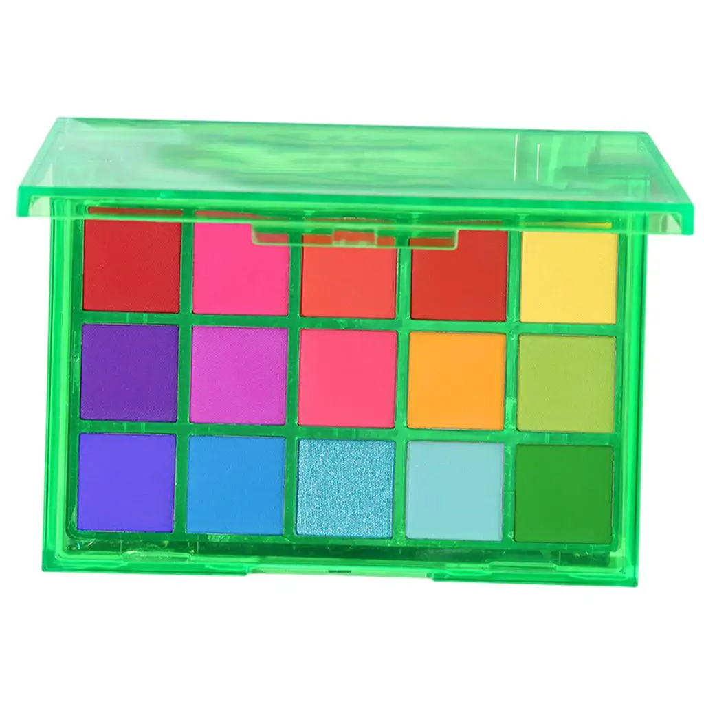 15 Colors Powder Eyeshadow Palette Festival Gift for Smoky Makeup Vibrant Colors