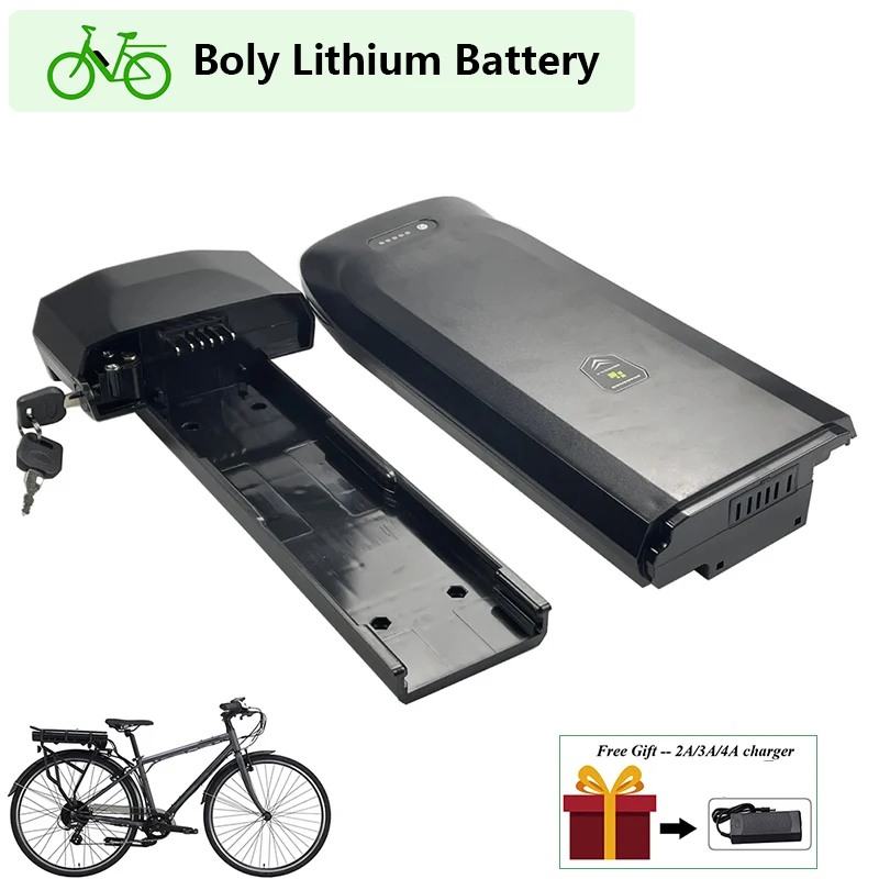 36V City Bike Rear Rack Bike Ebike Battery 8.7Ah 10Ah 12.8Ah 13Ah 15Ah 17.5Ah for Toplife E-4600 Pendleton Amigo E-Active E-bike