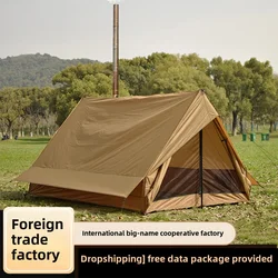 Outdoor Camping Beach Tent Small Cabin Style Lightweight 2-Person BC Tent with Chimney Vent Waterproof