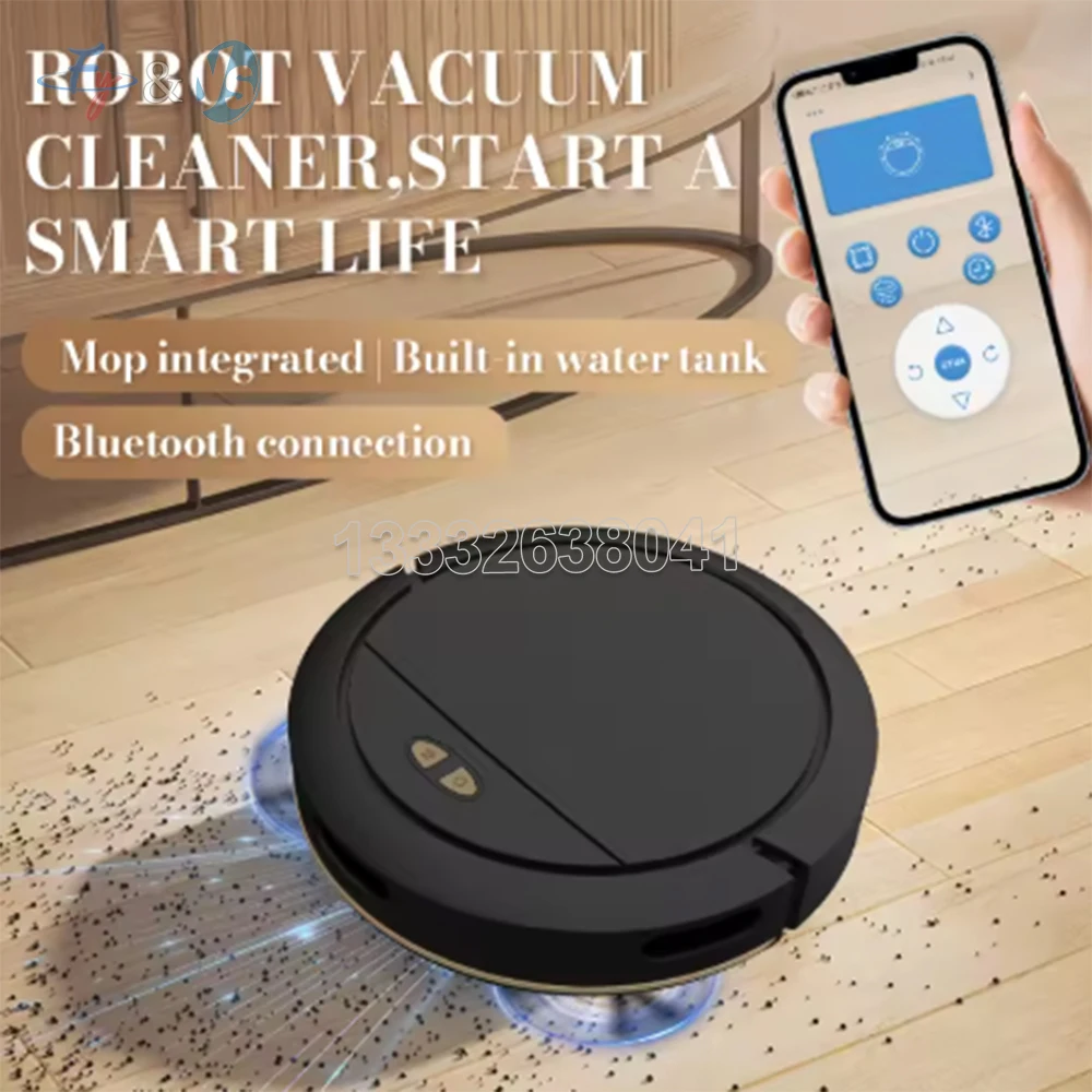 Fully Automatic Sweeping Mopping Vacuum Machine 3 in 1 Intelligent Robot Vacuum Cleaner with Water Tank Efficient Home Cleaning