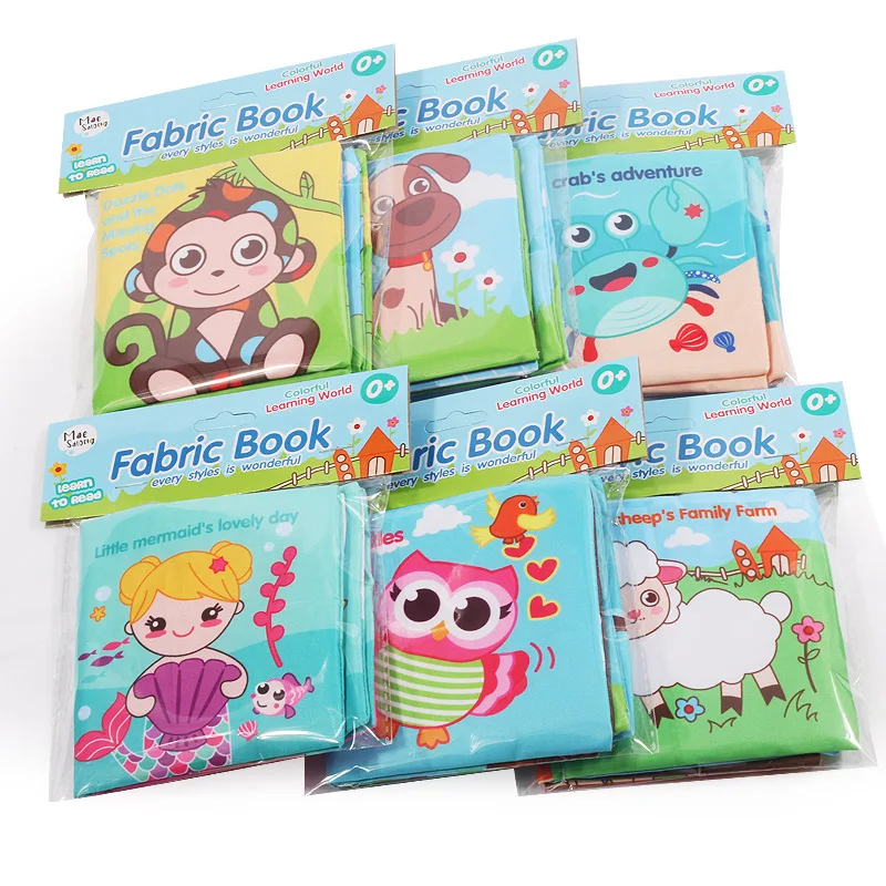 36 Types Baby Soft Cloth Book for Newborn Parent-child Interact 3D Book Cognitive Montessori Early Educational Toys for Kid Gift