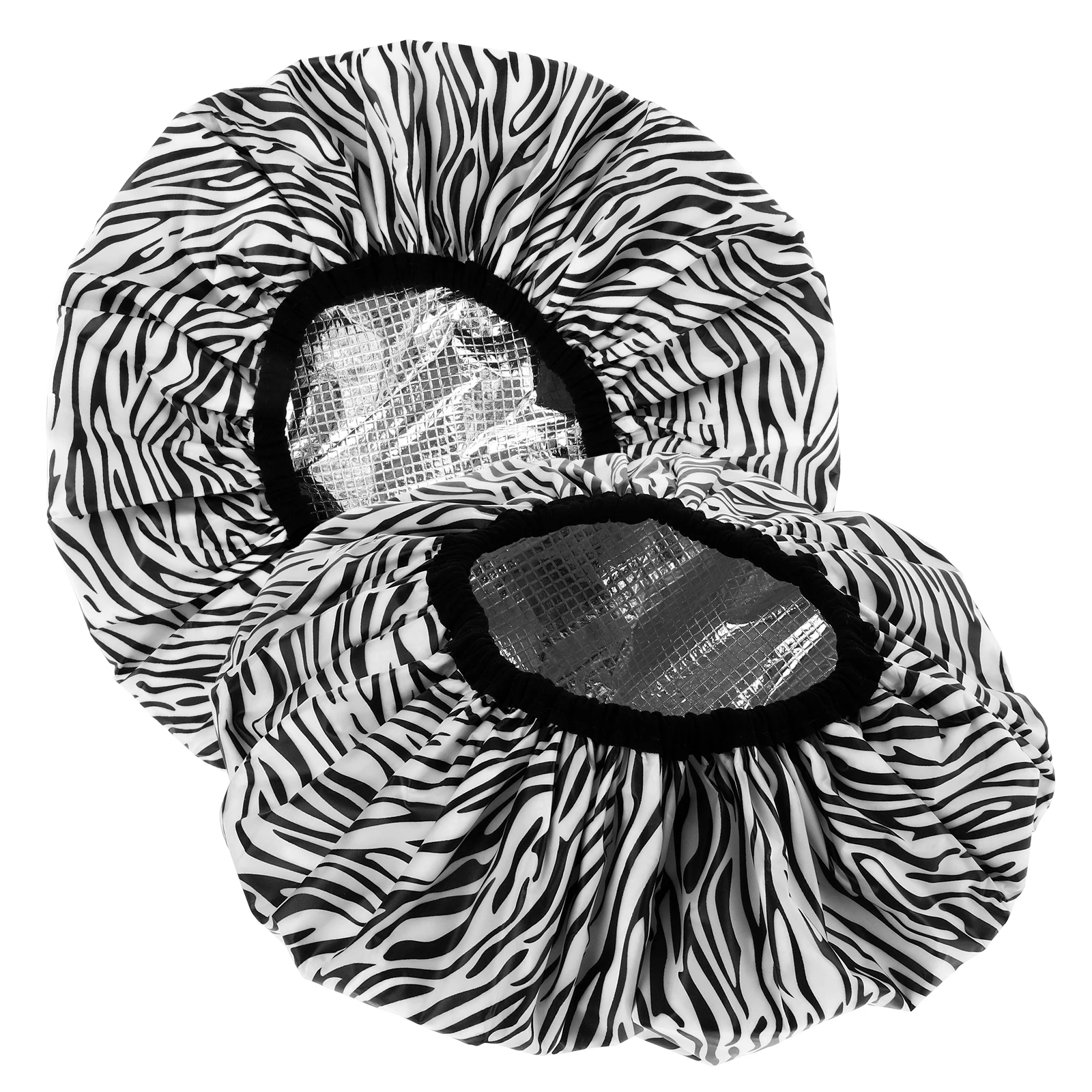 

2Pcs Hair Cap Aluminum Foil Deep Conditioning Heat Cap Spa Shower Bath Sauna Hair Oil Salon Supplies Waterproof Long Static Free