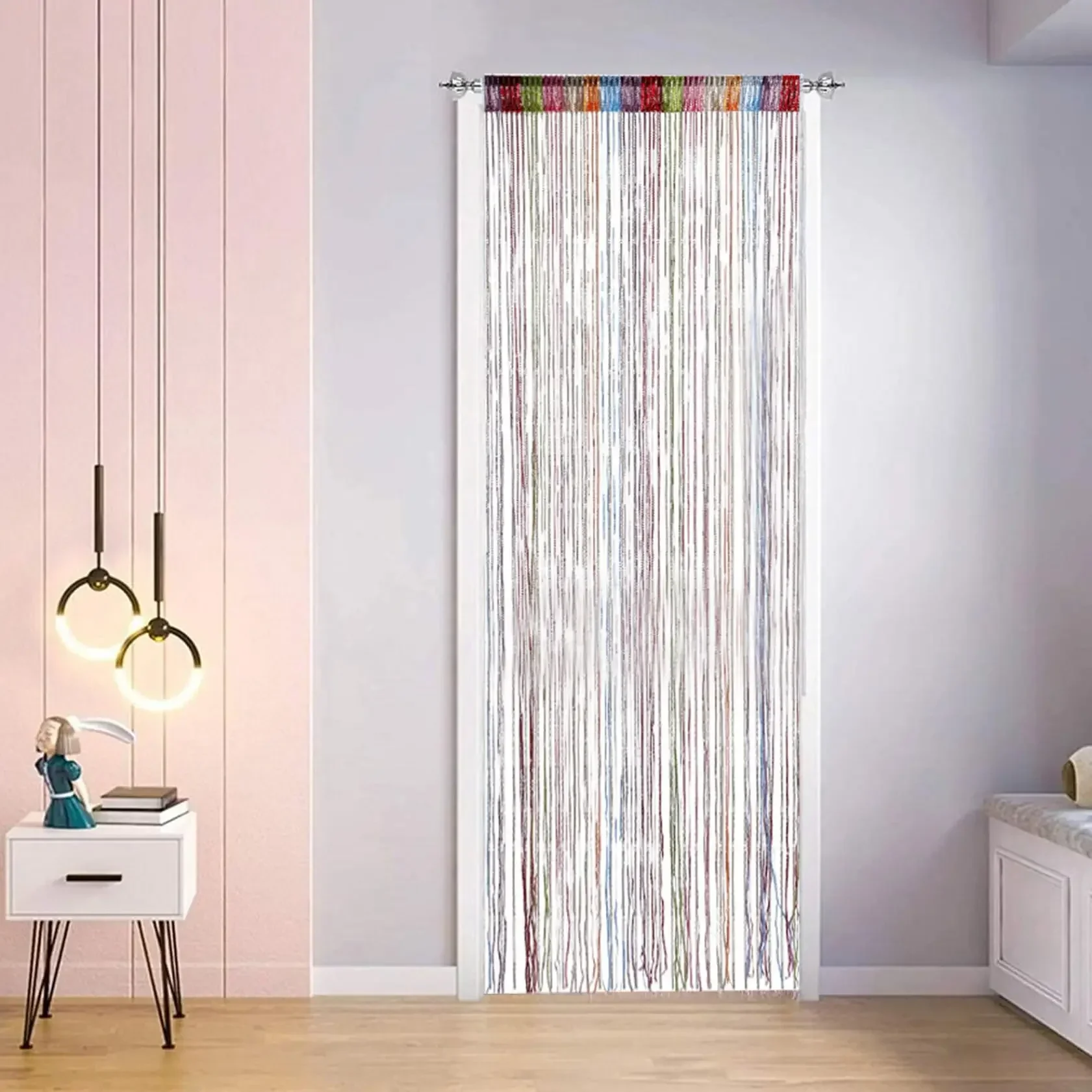 100x200cm Home Decor Sequin Curtain for Doorway,Door String Curtain,Bedroom Blind Living Room Divider,no Bead Decorative Crystal