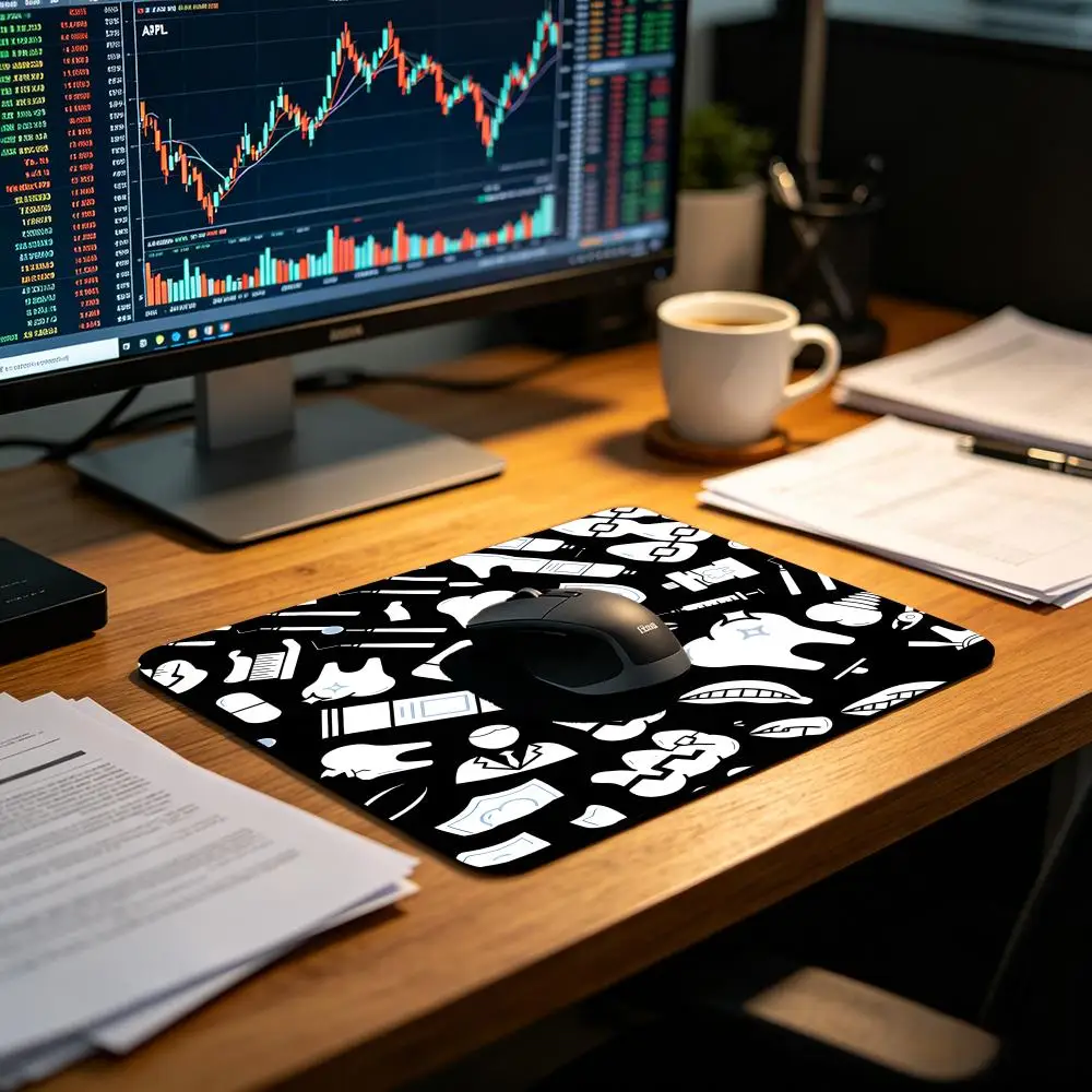 Dentistry Themed Desk Mat small mouse pad desk pad pc accessories edge locking laptop office mat rubber anti-slip gaming mats