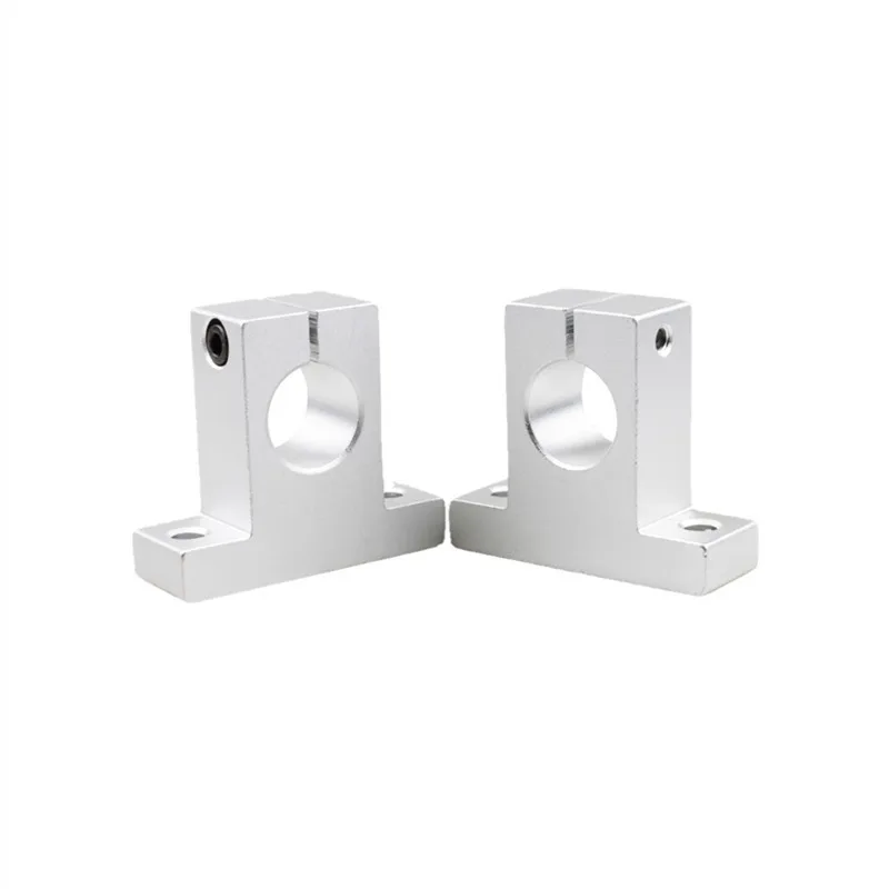 1pc Linear Optical Axis SK Vertical Support Aluminum Alloy Bearing Frame Polished Rod Holder SK 8mm To 60mm