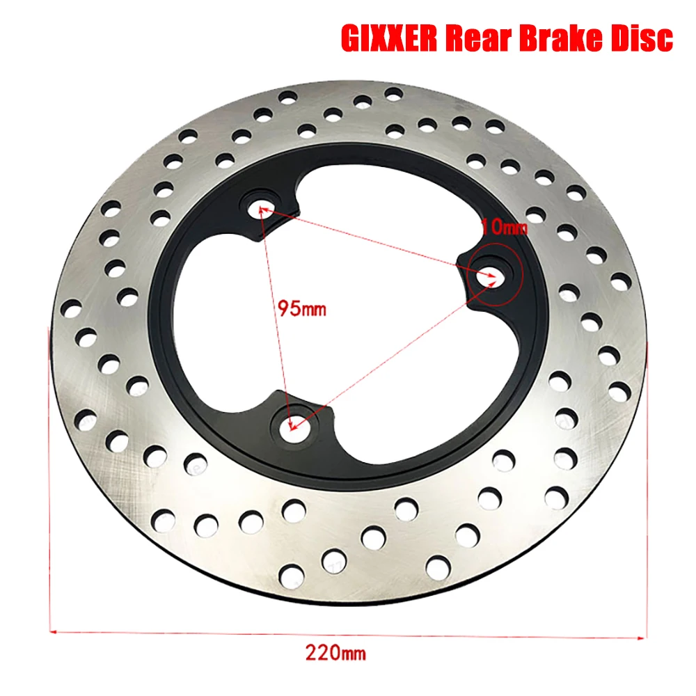 

Rear Brake Disc 220mm GIXXER GSX150F/N CB250/400 Brake Disc Three-hole Flat Plate Motorcycle Brake Disc