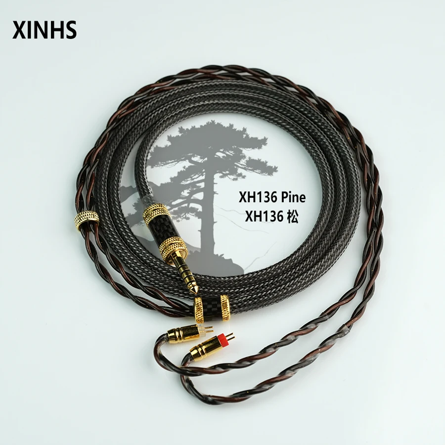

XINHS XH136 "Pine" 4-Core 7N OCC + Silver-Plated Hi-Res HiFi Earphone Upgrade Cable | Coaxial Shielded