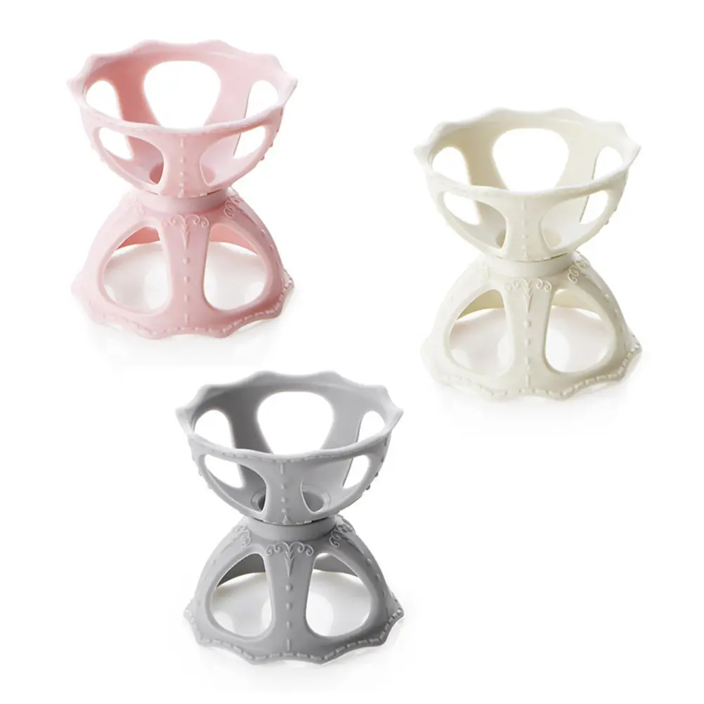 3Pcs Makeup Sponge Storage Rack Powder Puff Bracket for Fast Drying Odor Free Elegant Plastic Holder Dresser Vanity Beauty