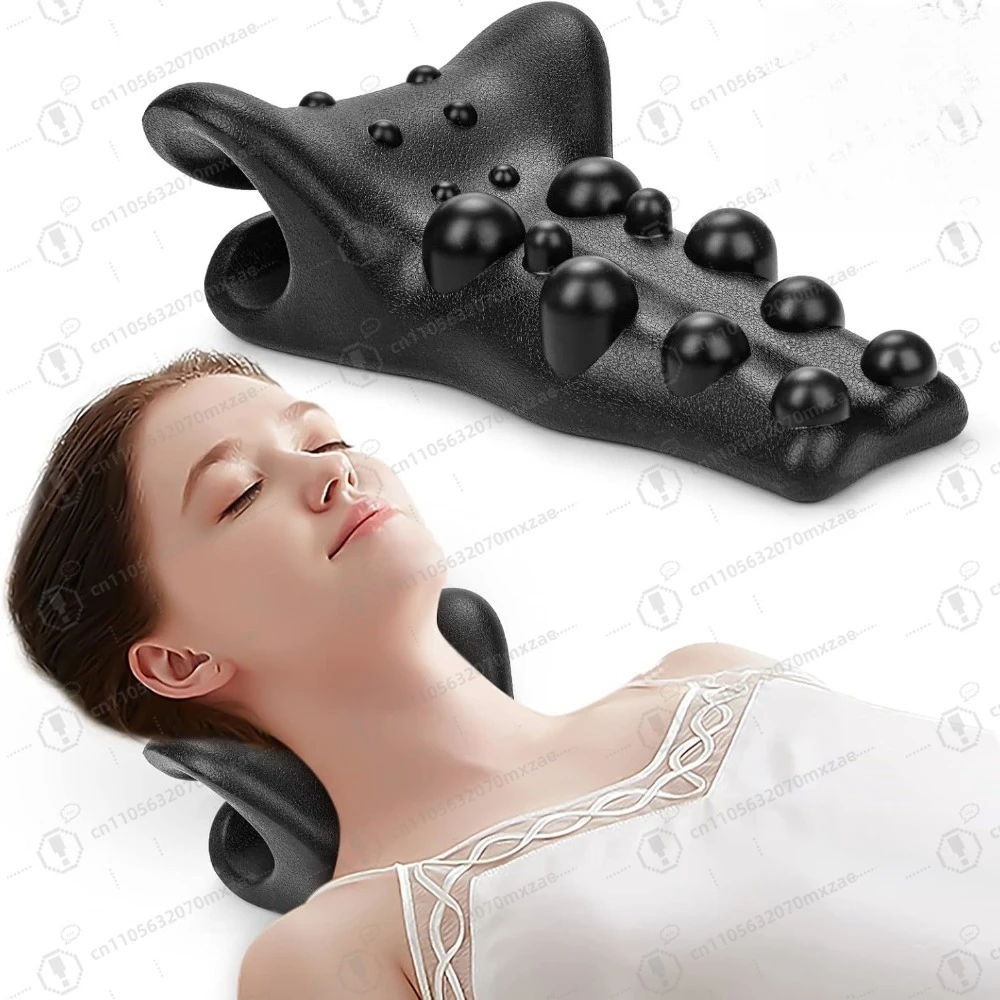 

Neck and Shoulder Relaxer with Upper Back Massage Point, Cervical Traction Device Neck Stretcher for Cervical