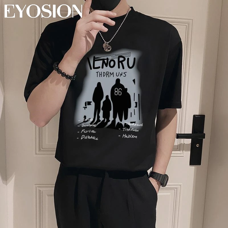 Men\'s T-shirt Vintage Short Sleeve Shirt Graphic T Shirt Summer Hip Hop Streetwear Harajuku Clothes Loose Tee Plus Size 5XL