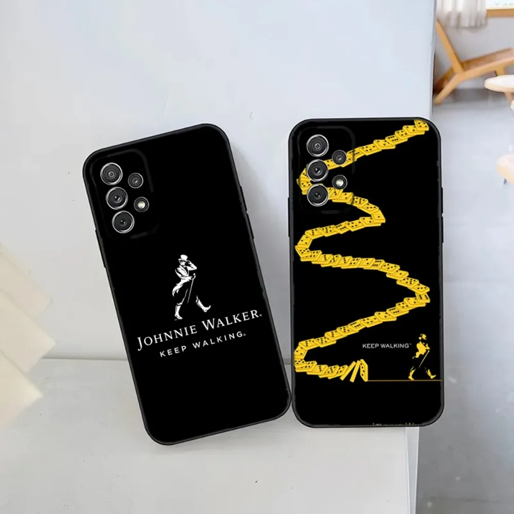 J-Johnnie Walker Logo Phone Case For Samsung S21,S22 Ultra,S20,S30 plus,S22 plus,S23,S30 ultra 5G Silicone Cover