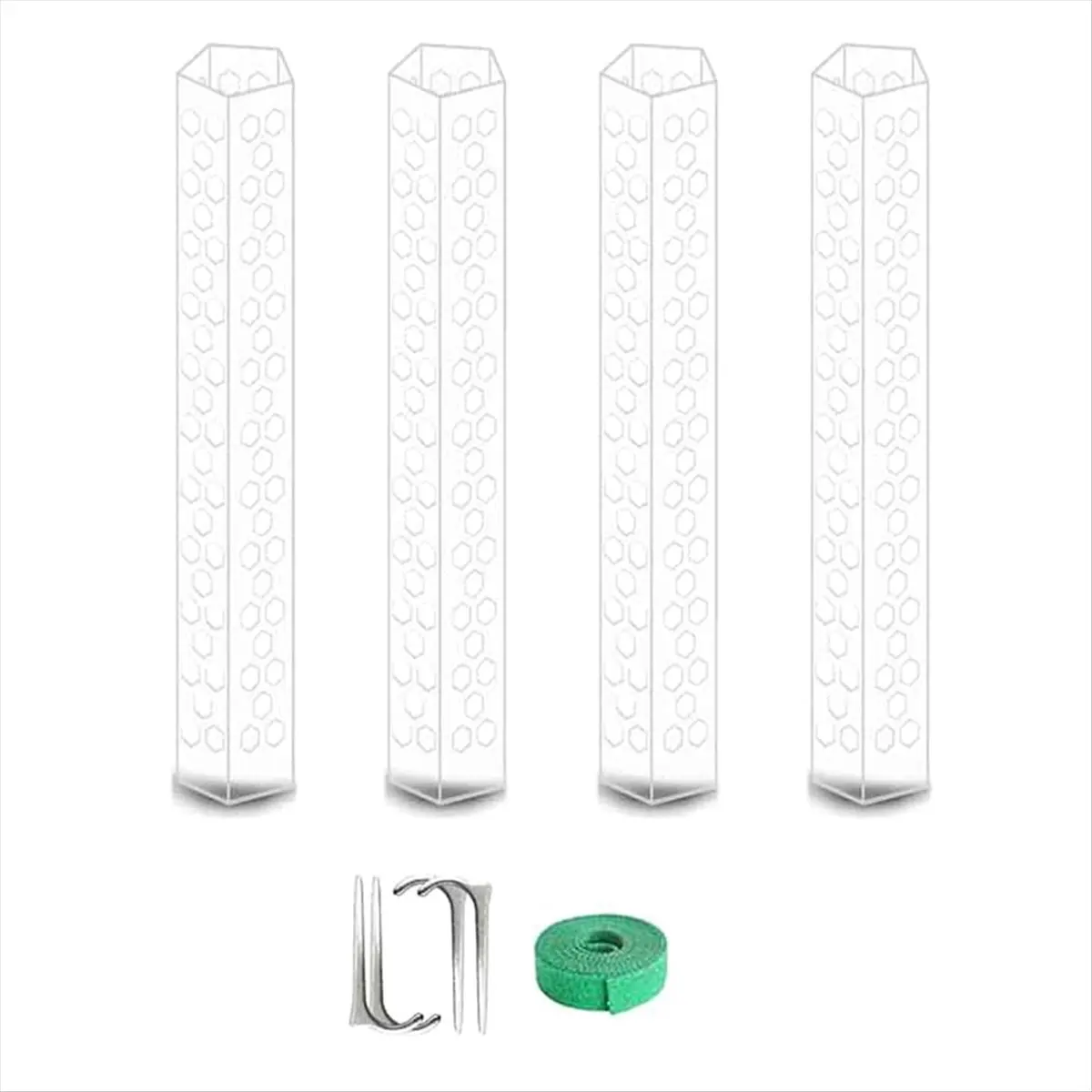 A24I 4 قطعة أقطاب الطحلب مع التعادل البلاستيك عمود النبات عصا النبات دعم أدوات الحدائق لحديقة الفناء الخلفي بوعاء التسلق