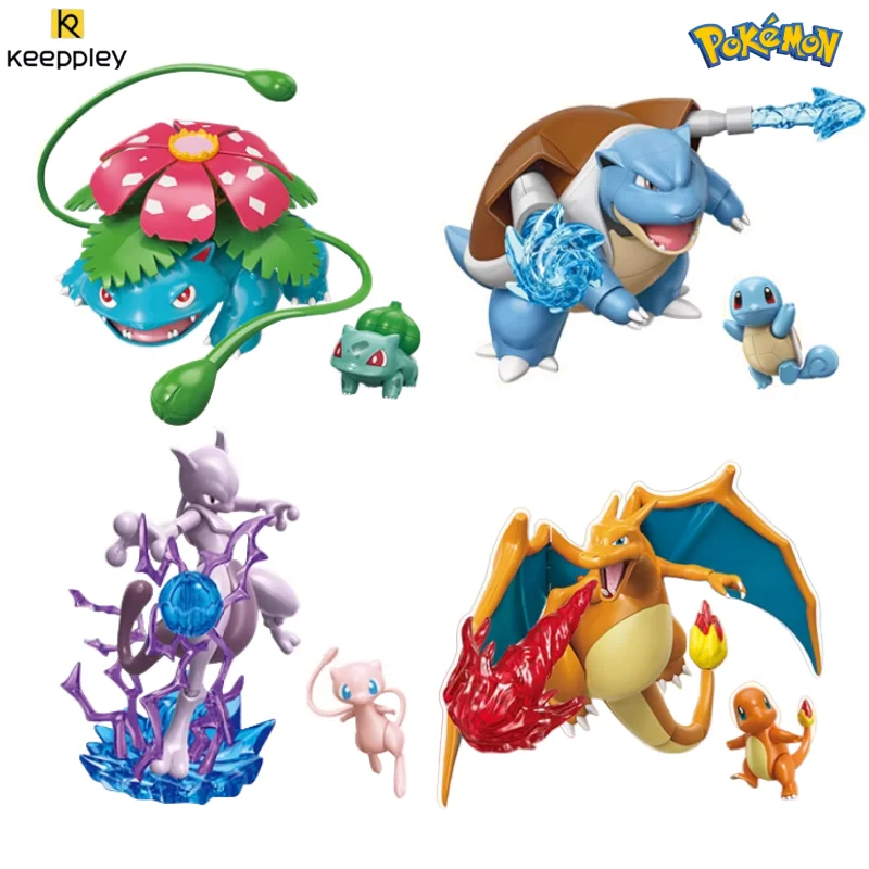 ตัวต่อ Keeppley โปเกมอน แบบประกอบเอง โมเดลการ์ตูน ตัวละครอนิเมะ ของตกแต่ง ตัวต่อสร้างสรรค์ ของเล่นเด็ก ของขวัญ