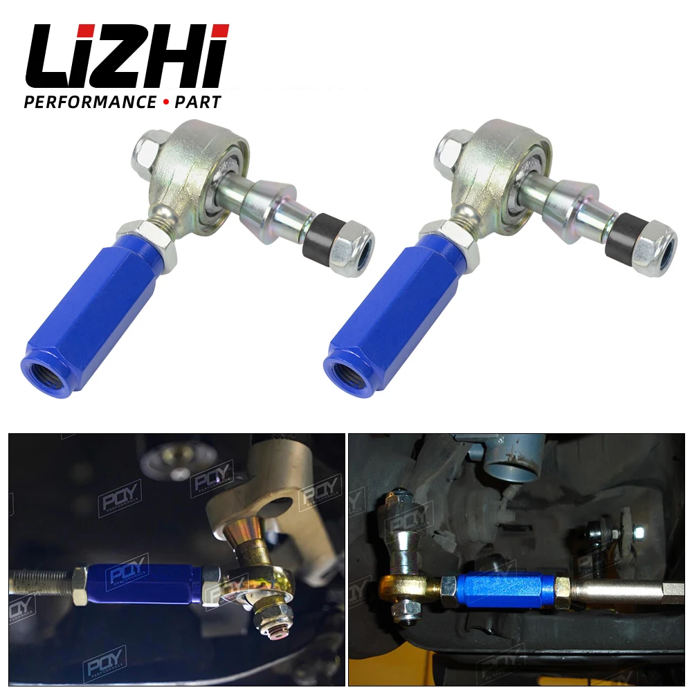 LIZHI RACING - 2pcs/pair Steering Tie Rod End Arm For Nissan 240SX S14 95-98 Front Outer LZ9808