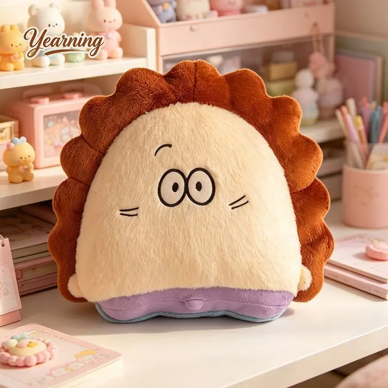 Cute Hua Shi Nai Lumbar Support Pillow – Soft Office Chair Back Cushion, Car Seat Waist Rest, Sofa & Home Decor Plush Cushion
