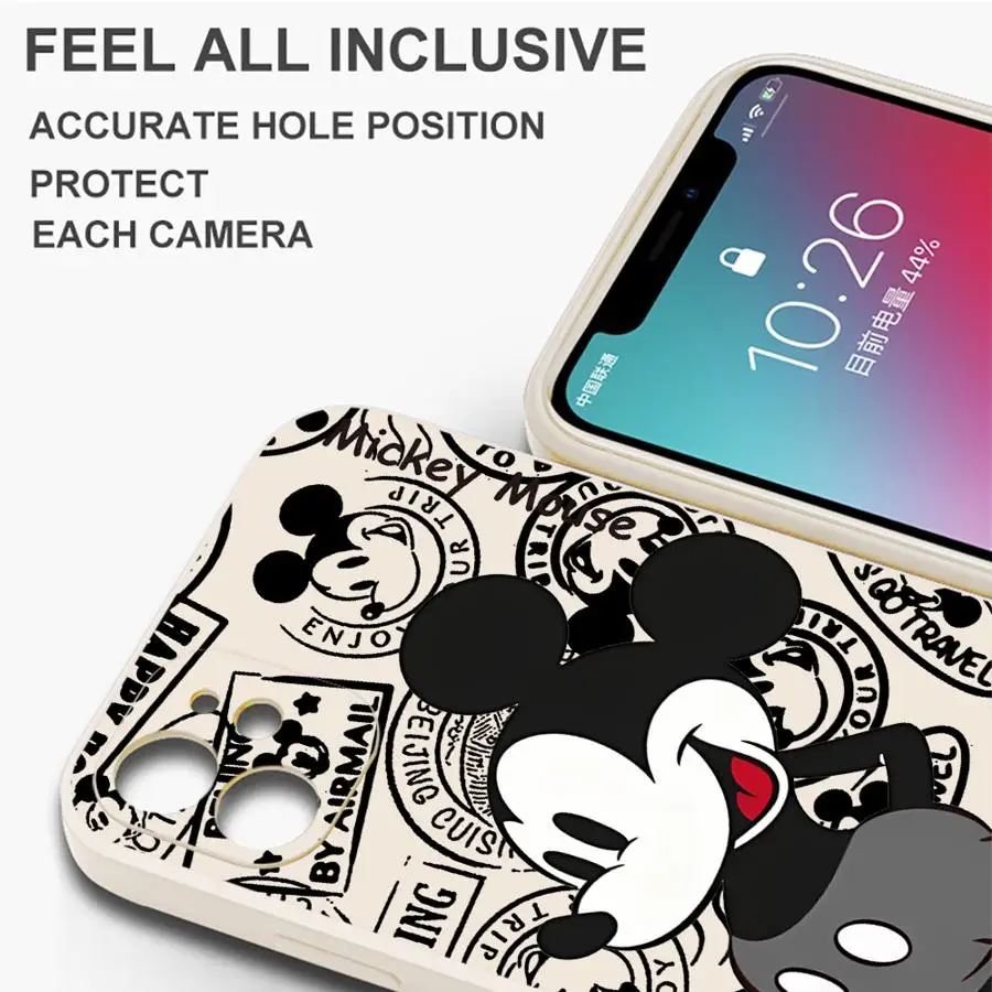 Disney Mickey Phone Case for Xiaomi Redmi Note 10 13 12 Pro Plus 9S 11 Pro 5G 10T 9T 8 9 10 Pro 12S 11S Cover Soft