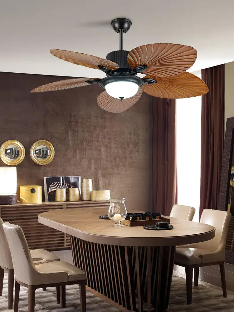 Imagem -03 - Botimi-controle Remoto Ventilador de Teto com Luzes Quarto Cooling Lamp Dining Fan Sala 42 52