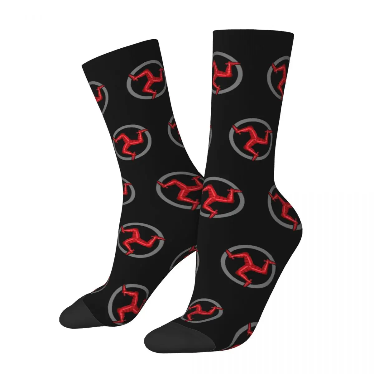 

Cool TT Isle Of Man Motorcycle Racing Skateboard Socks Polyester Crew Socks for Unisex