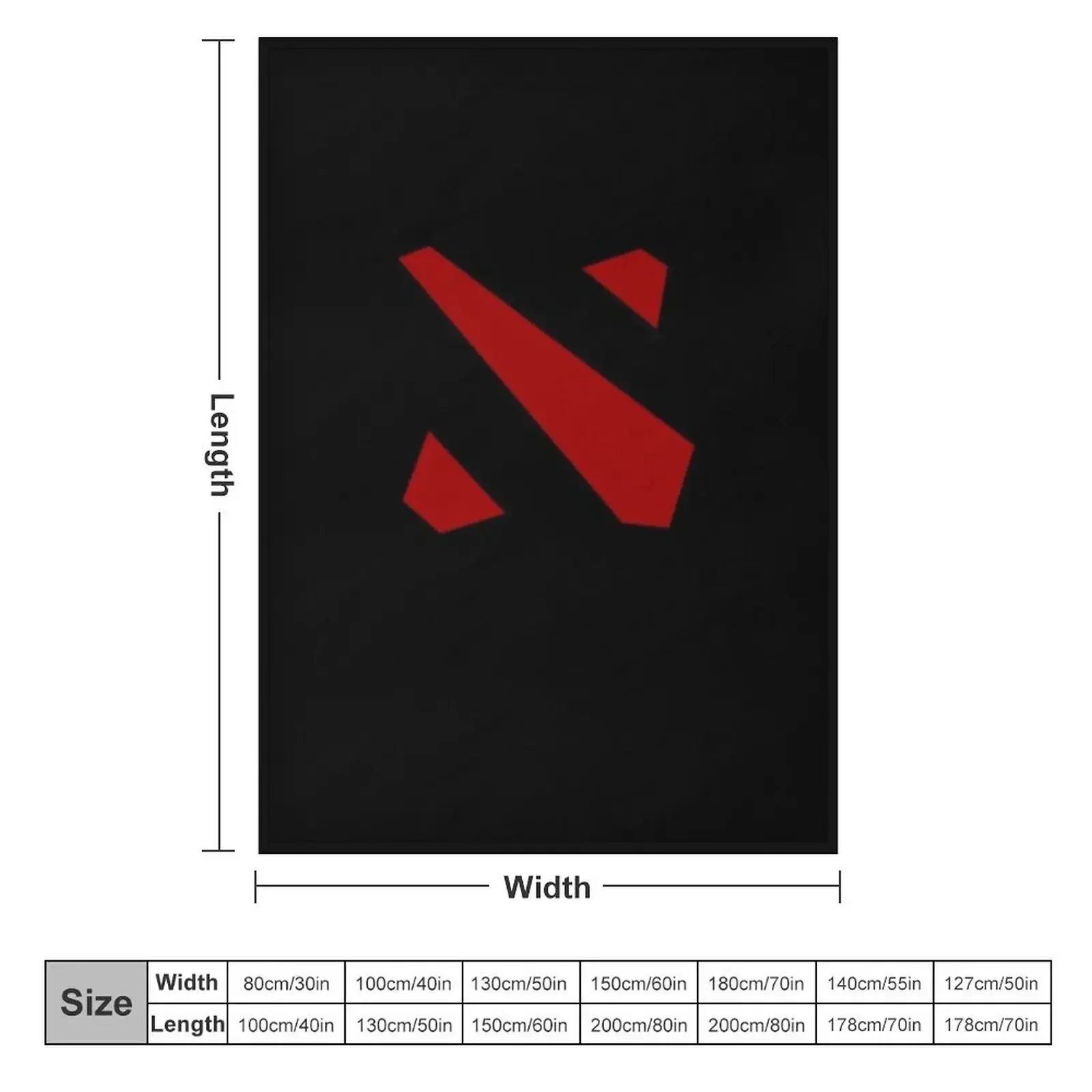 Dota 2 Left Crest Logo Throw Blanket Sofas Blankets For Sofas Multi-Purpose for babies Blankets