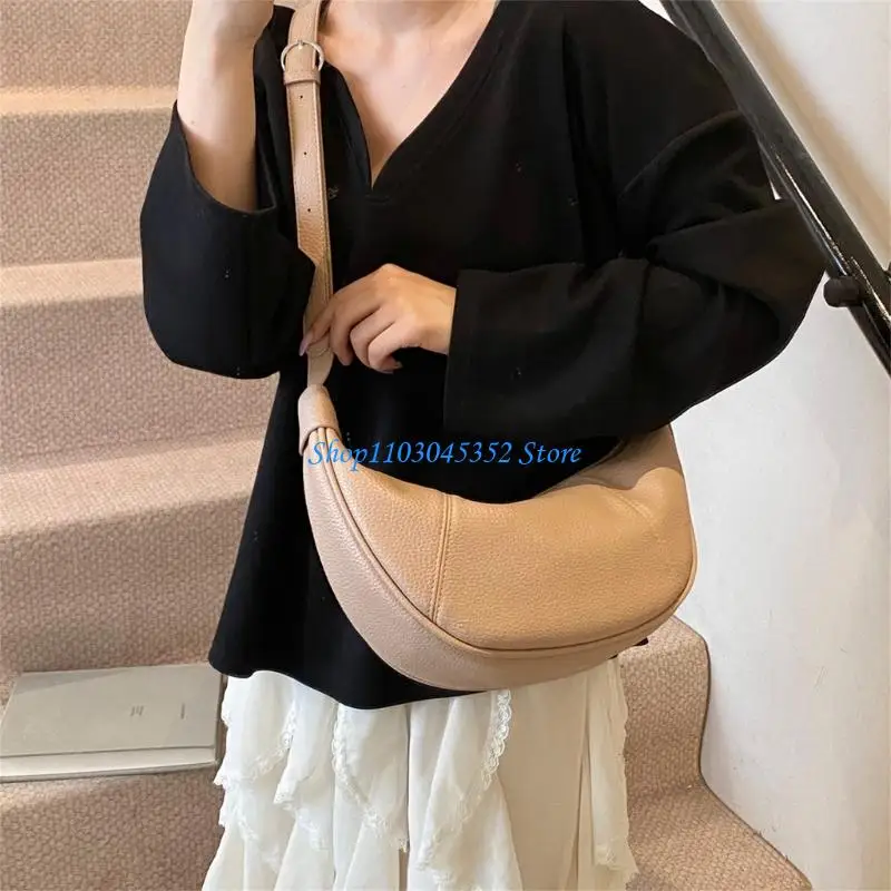 

A3PE Simple And Stylish PU Leather Shoulder Bag For Casual Travel Adjustable Crossbody Strap For Comfort And Convenience