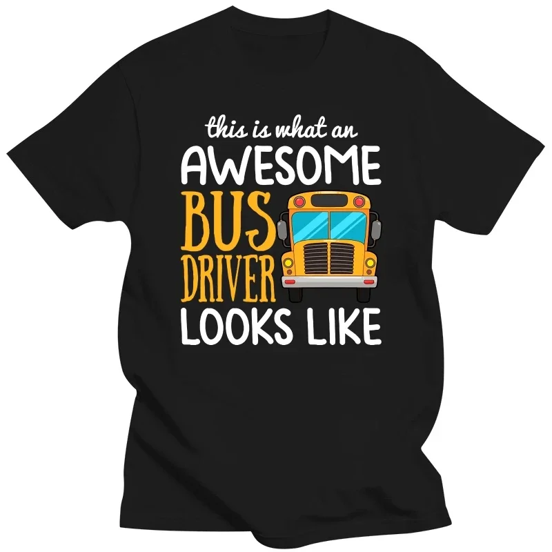 Funky Cotton 3D Printed Design Men's Tees Funny School Bus Driver Gift Im A Crazy Bus Driver T-Shirt  harajuku  men clothing