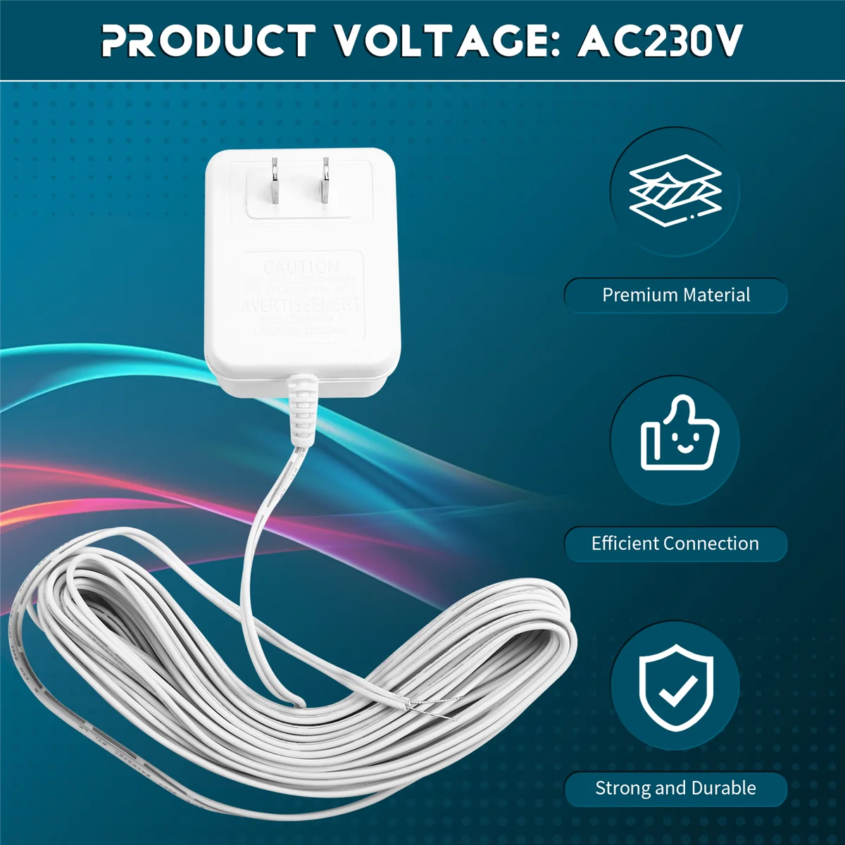 B34B-24V Doorbell Transformer Adapter for Video Doorbells, Enhanced Performance & Easy Installation US PLUG