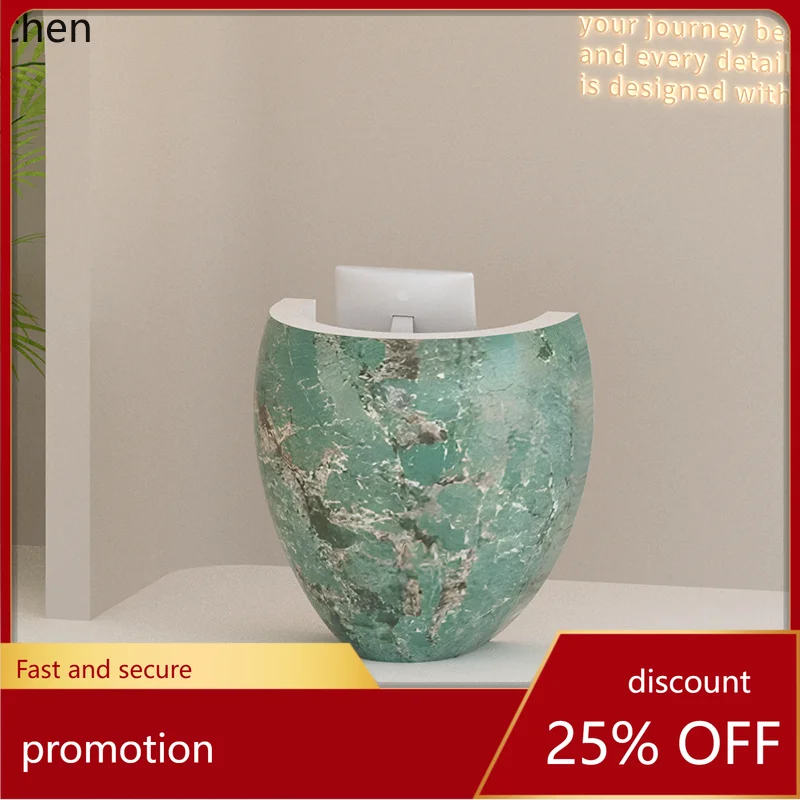 

HT beauty salon bar checkout page simple modern hotel health shop special-shaped company small front desk