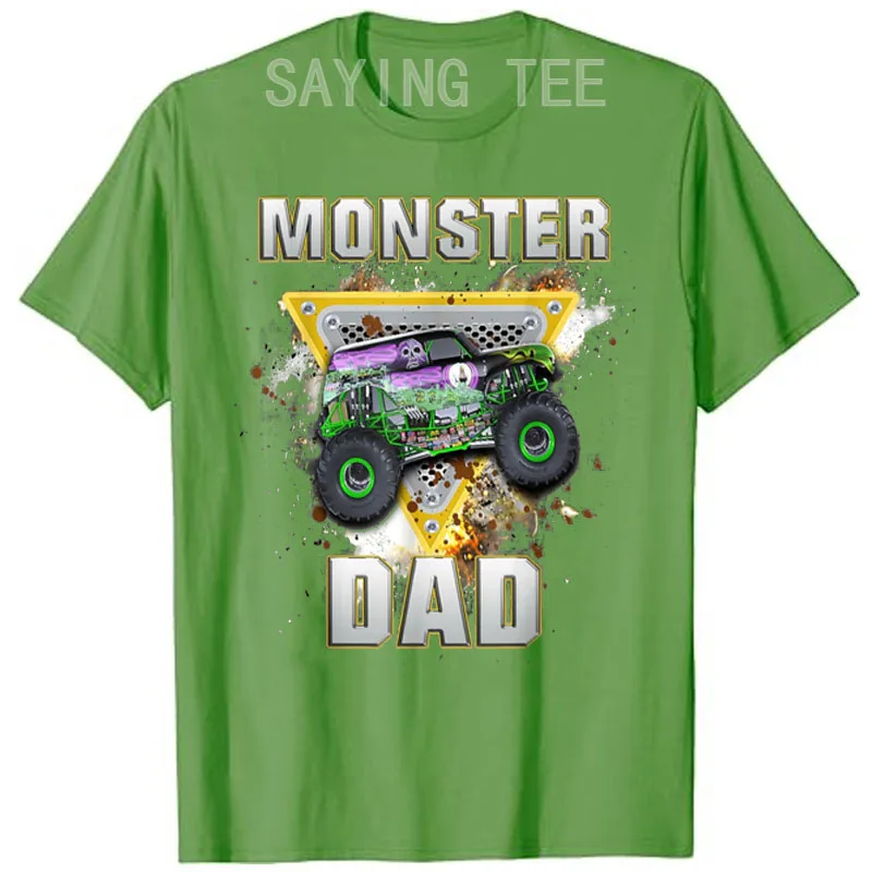 Monster Truck Dad Monster Truck Are My Jam Truck Lovers T-Shirt Monster-Truck Mom Birthday Kid Family Matching Tees Novelty Gift