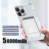 Magnetic Power Bank 50000mAh 15W Wireless Fast Charger for iPhone 16 15 14 13 Samsung S25 S24 Xiaomi Portable Battery Power bank