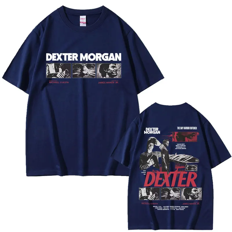 Hot Sale Dexter Morgan The Bay Harbour Butcher T-shirt Men Women Casual Vintage Oversized T-shirt Tops Men's Fashion Streetwear