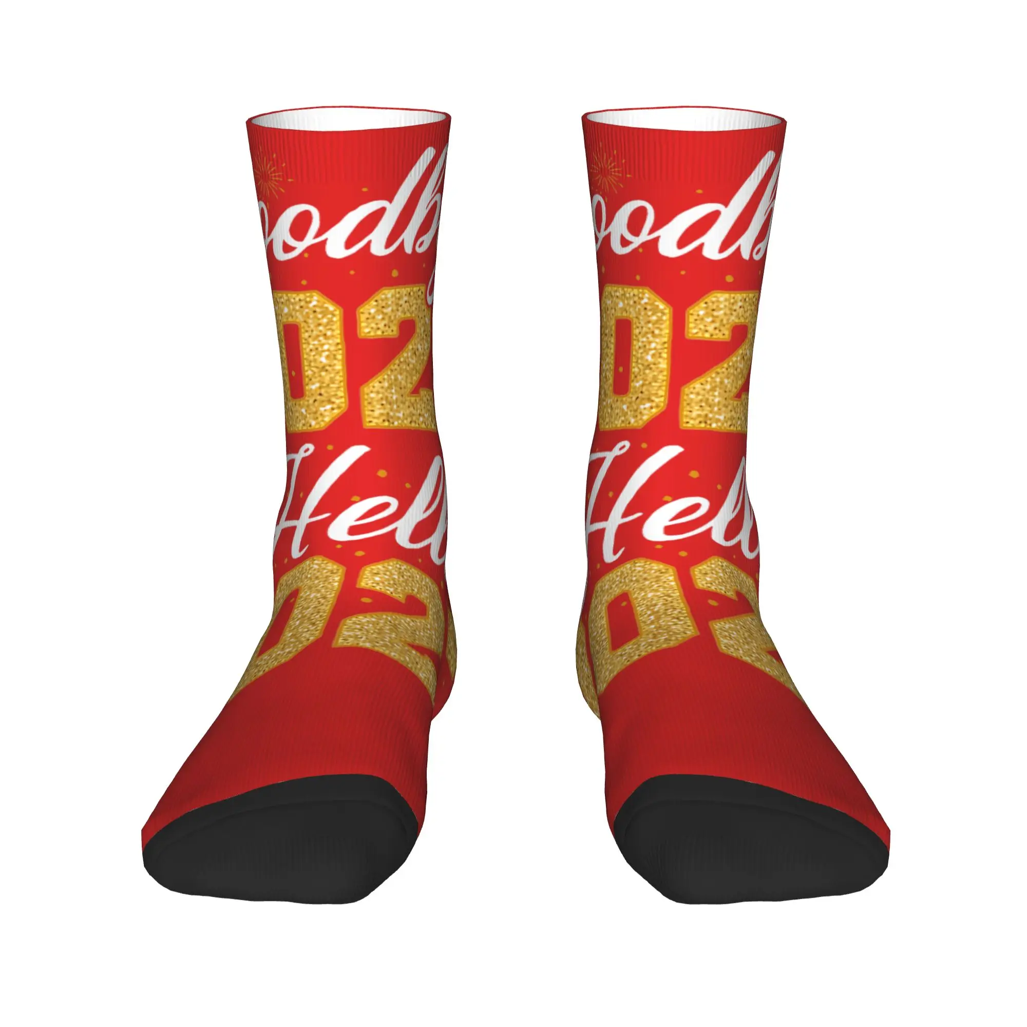 Goodbye 2026 Hello 2027 Tee Women Men Matching New Year 27 Socks  Graphic Stockings Anti Skid Men Socks Winter Skateboard Socks