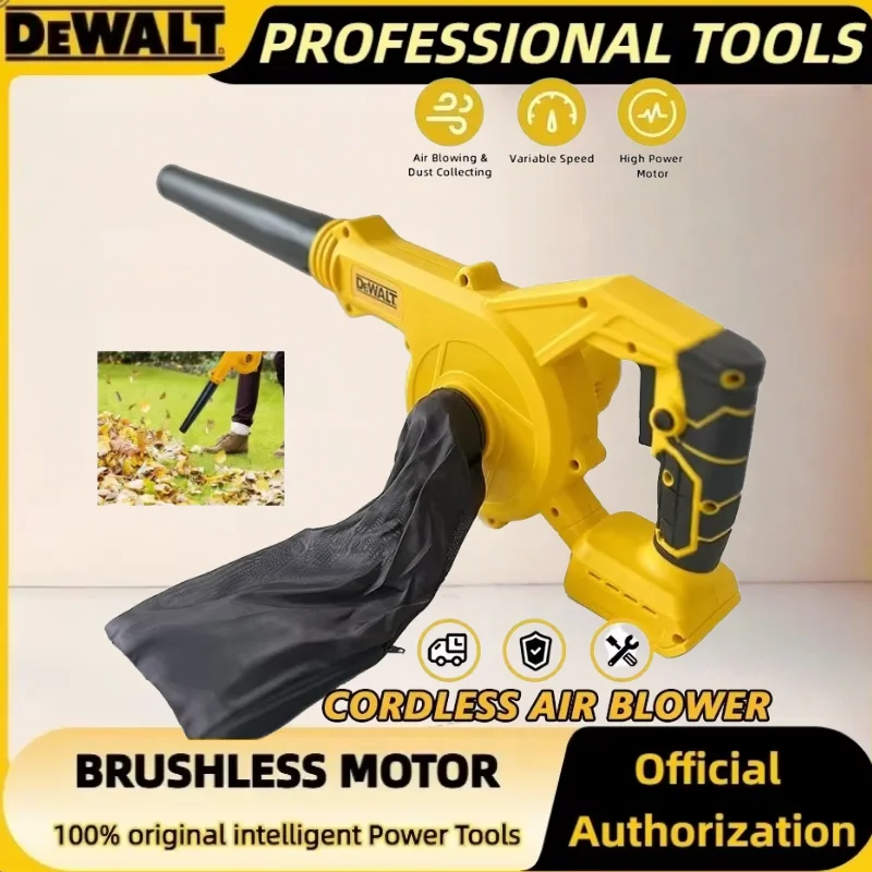 Dewalt Cordless 2 in 1 Air Blower and Vacuum Cleaner, Electric Leaf Blower Computer Dust Cleaning Portable Duster