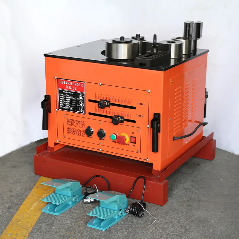 RB-25 Steel bar Rebar Bending Machine 6-32mm Hydraulic Rebar Bender and Cutter