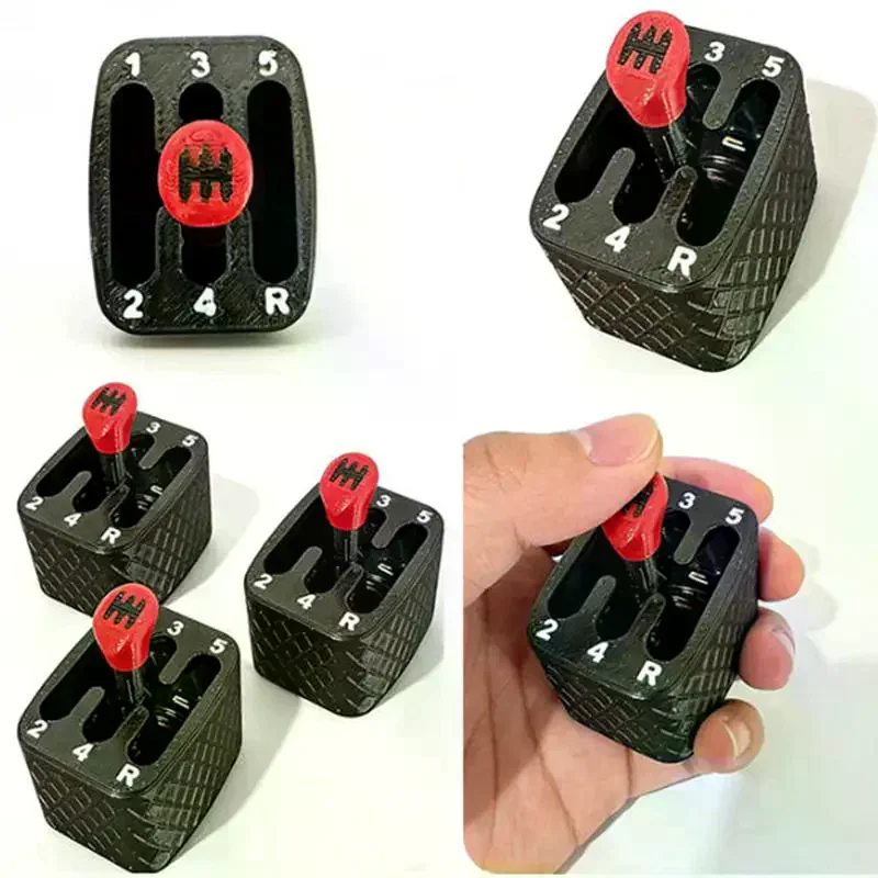 1/2/3pcs 3D Printed Manual Transmission Paddle Shifter Toy, Fun Car Simulator Decorative Ornament Stress-Relief Perfect Gift