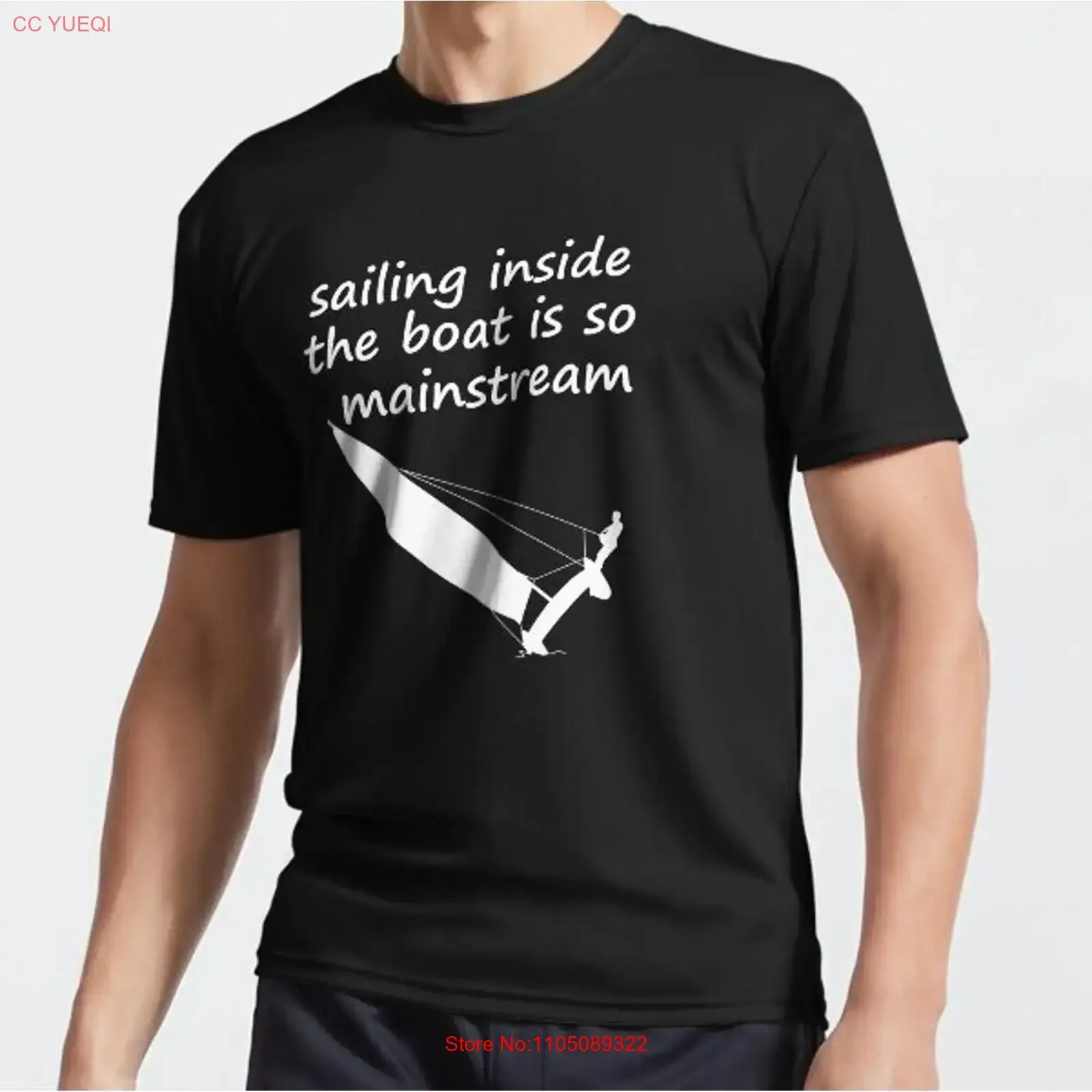 

Парусность внутри лодки катамаран трапеция забавная активная футболка винтажный стираный топ для повседневной носки дизайнерская одежда растянутая